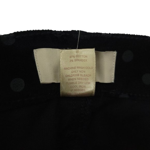 Loft Outlet Modern Skinny Black Velvet Gray Dot Jeans Womens Size 8 Pants NEW - Picture 14 of 14